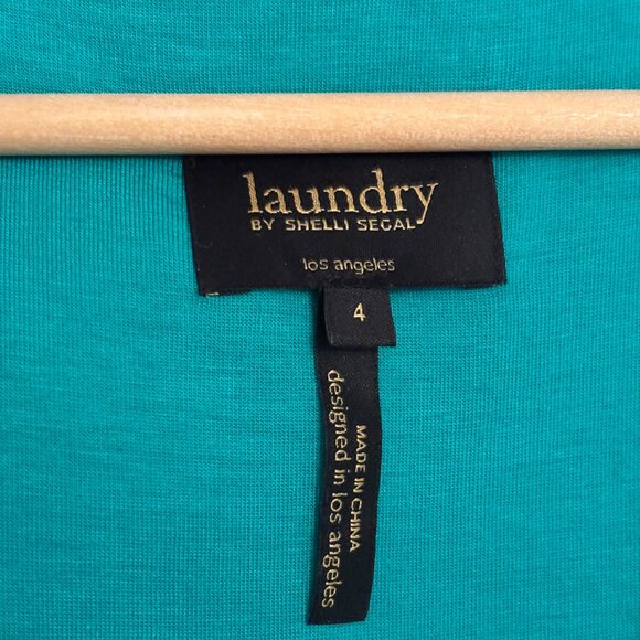 Laundry by Shelli Segal Teal Dress Women's Size 4 - Picture 2 of 3
